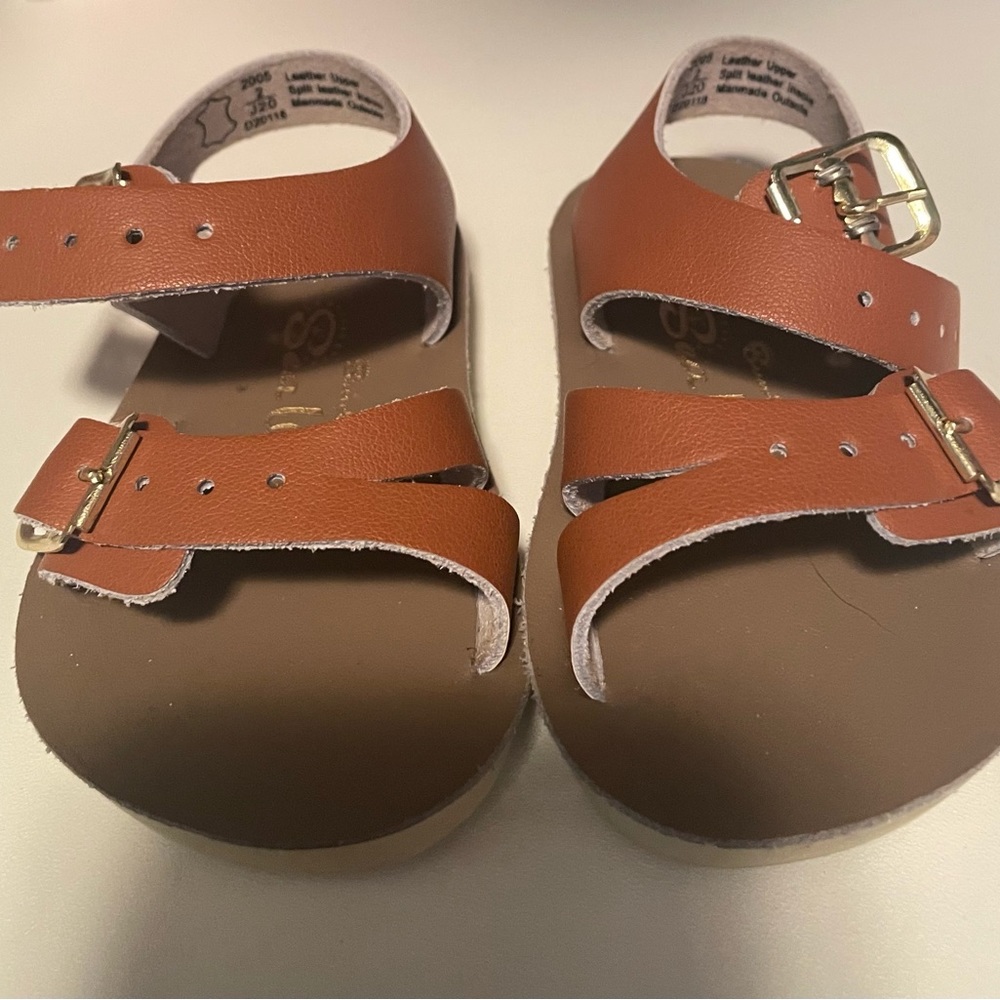 Tan saltwater sandals